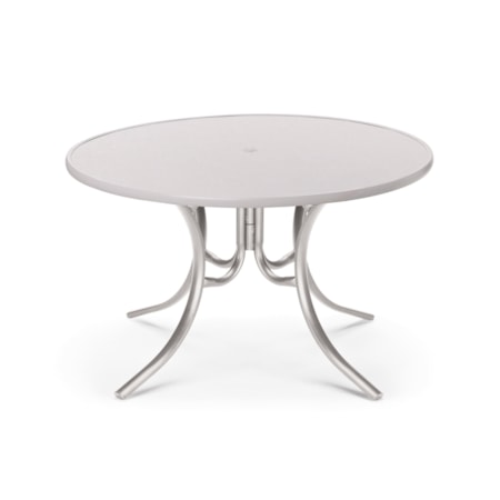 48" Rd. Hammered-Top Table w/Umbrella Hole