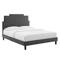 Performance Velvet Queen Platform Bed