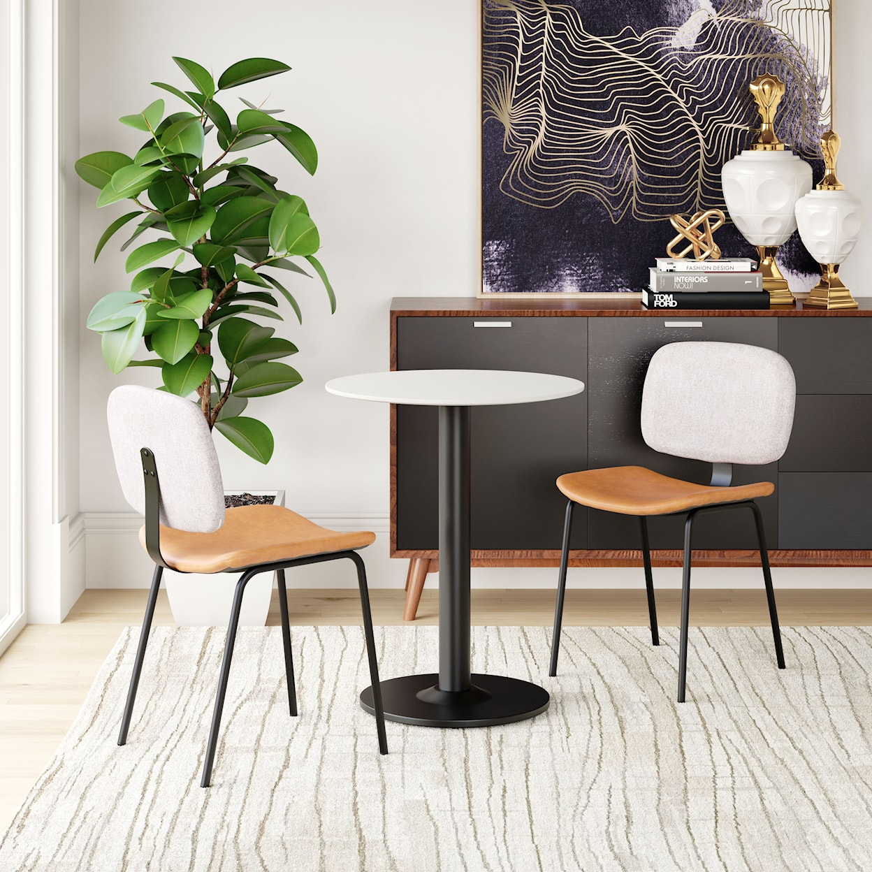 Zuo Worcester Dining Chair Set