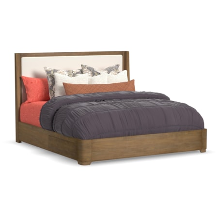 King Upholstered Storage Bed