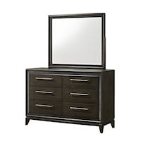 Saratoga Contemporary Dresser & Mirror Set