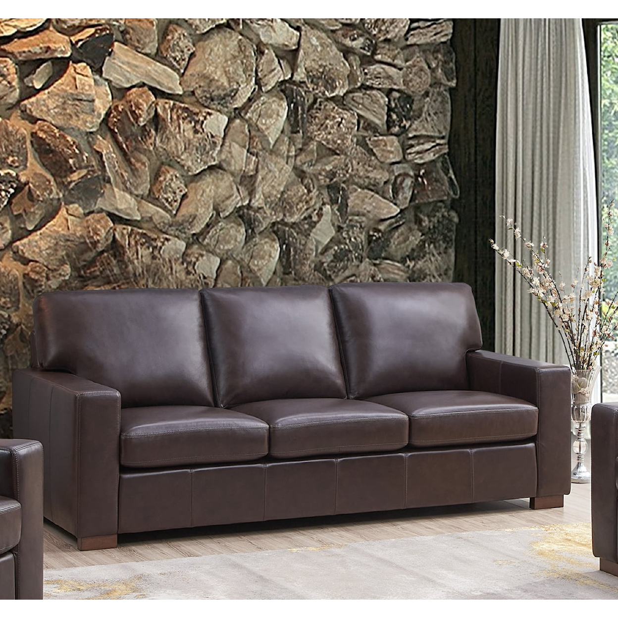 New Classic Marco Bronze Leather Sofa