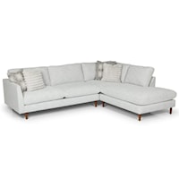 Contemporary 3-Seat Sectional Sofa with Chaise