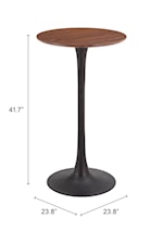 Zuo Auray Collection Contemporary Bar Table