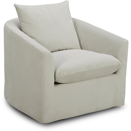 Upholstered Swivel Accent Chair