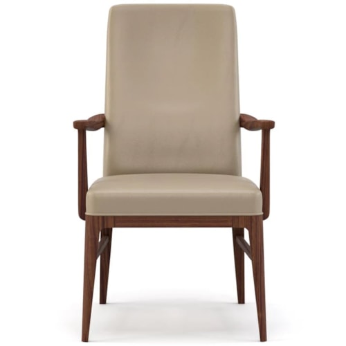 Mid-Century Modern Tall Upholstered Arm Chair