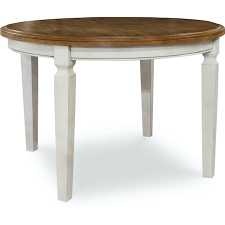 Transitional Round Dining Table with Legs