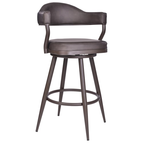 Contemporary 26" Counter-Height Stool with Swivel Seat