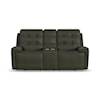 Flexsteel Iris Power Reclining Console Loveseat