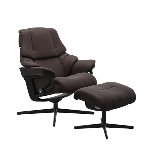 Small Reclining Chair with Cross Base