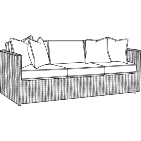 Outdoor 3 over 3 Sofa