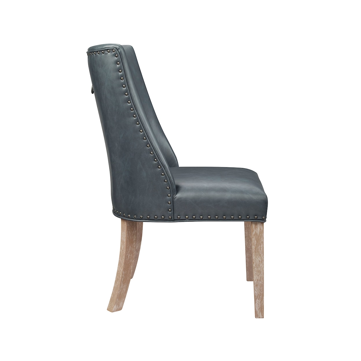 Powell Adler Dining Chair with Faux Leather Upholstery