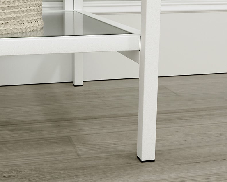 Sauder Anda Norr Bookcase with Tempered Glass