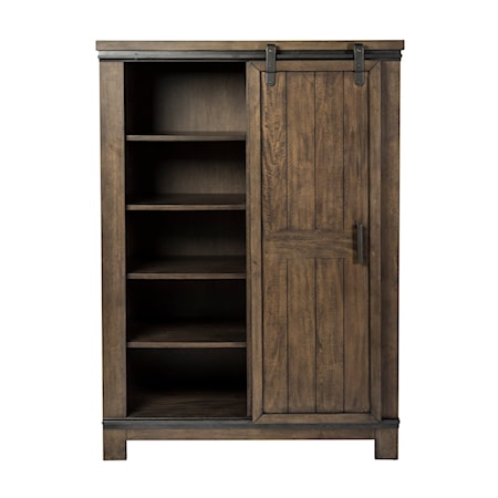 5-Drawer Sliding Door Chest