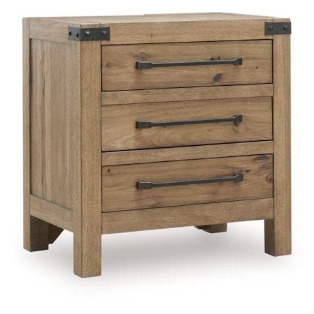 3-drawer Nightstand