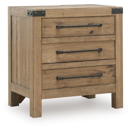3-drawer Nightstand