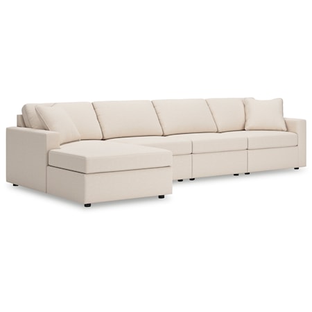 4-Piece Sectional With Chaise