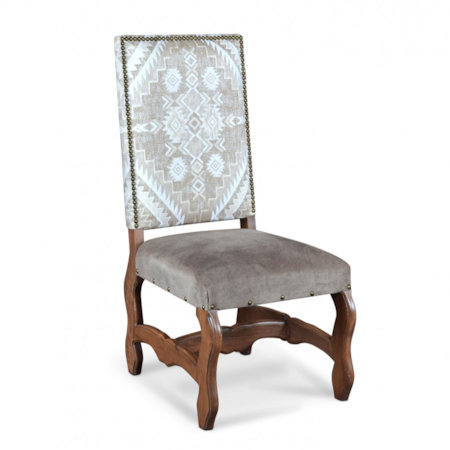 Side Chair with Suede Fabric Seat