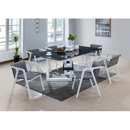 Contemporary 7-Piece Dining Set