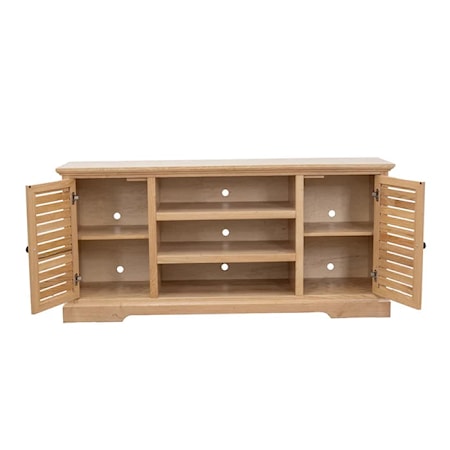 3-Shelf 66&quot; TV Stand