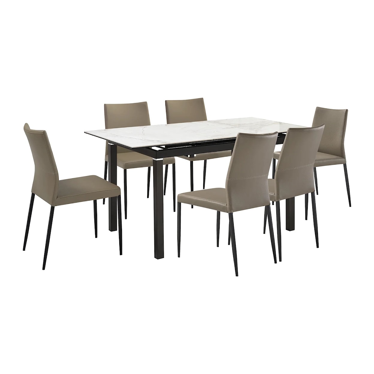 Armen Living Giana / Kash Dining Set