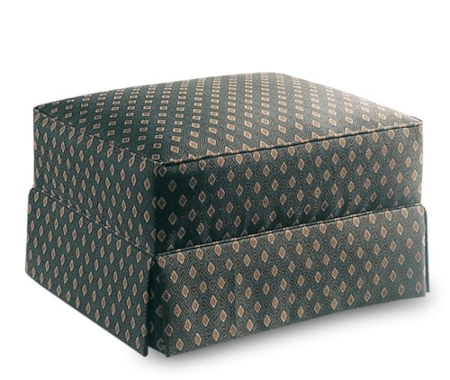 Traditional Ottoman with Roller Casters