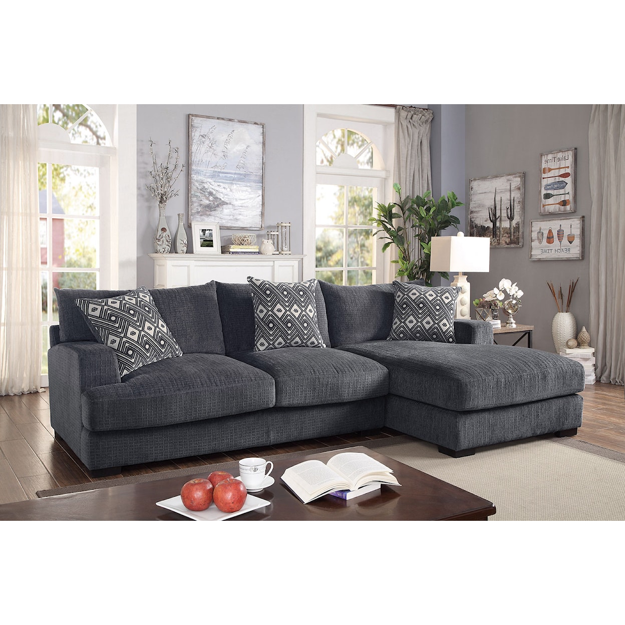 Furniture of America Kaylee Sofa Chaise