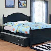 Twin Bed with Plank Panel Headboard and Footboard