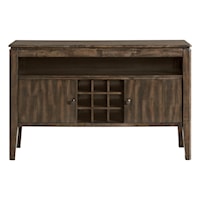 Contemporary Sideboard with Wine Bottle Rack