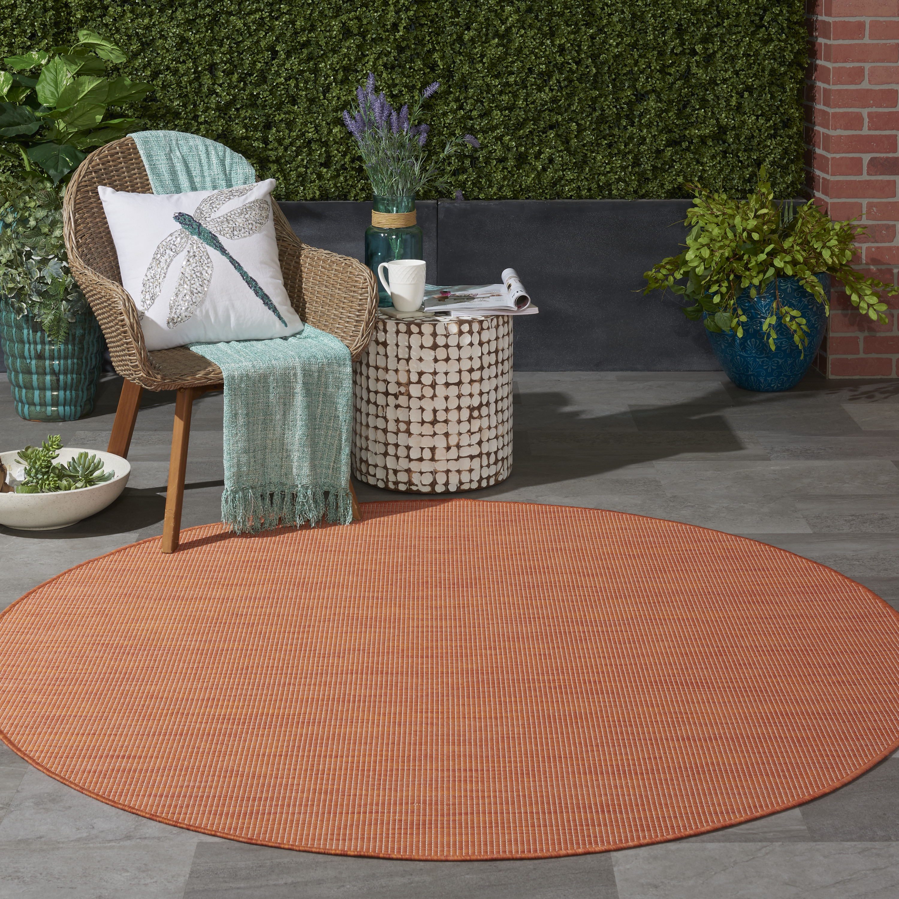 Nourison Positano 6' Round  Rug