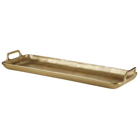 Posy Gold Finish Tray