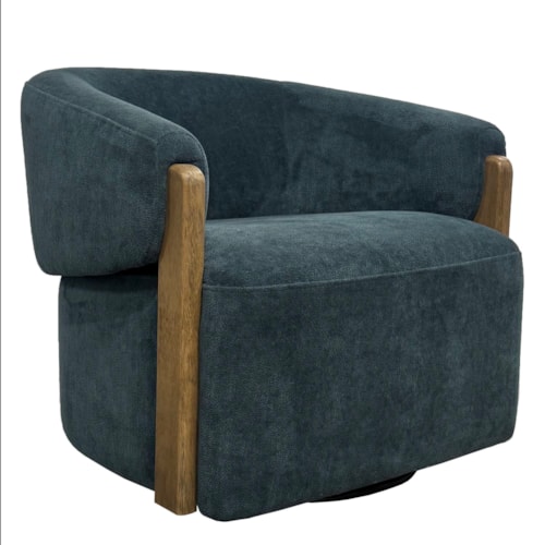 Mid-Century Modern Swivel Accent Chair