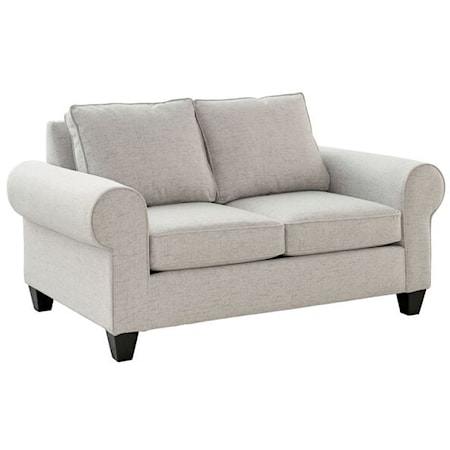  Loveseat with Rolled Arms