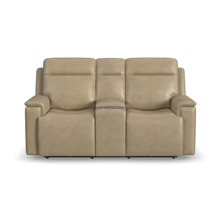 Power Reclining Console Loveseat