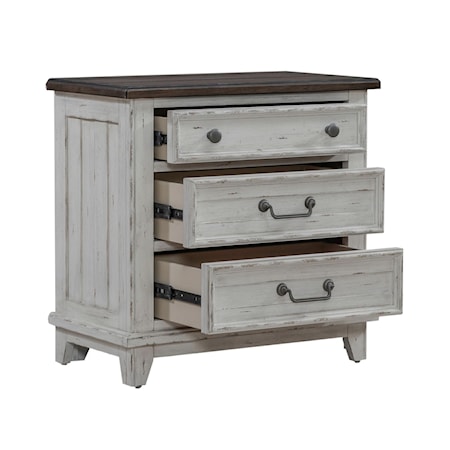 3-Drawer Nightstand