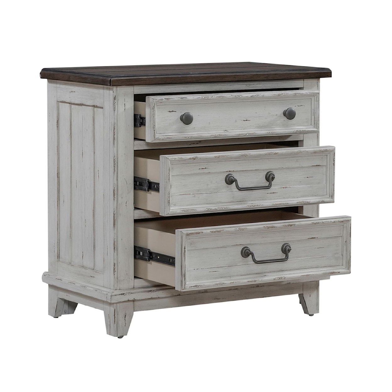 Liberty Furniture River Place 3-Drawer Nightstand