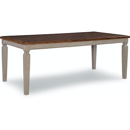 Transitional Rectangular Extension Dining Table