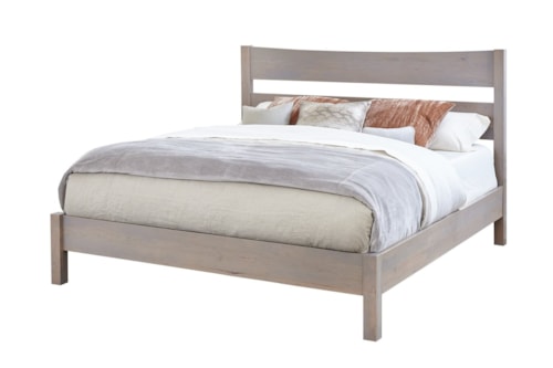King Plank Bed with Low Rails