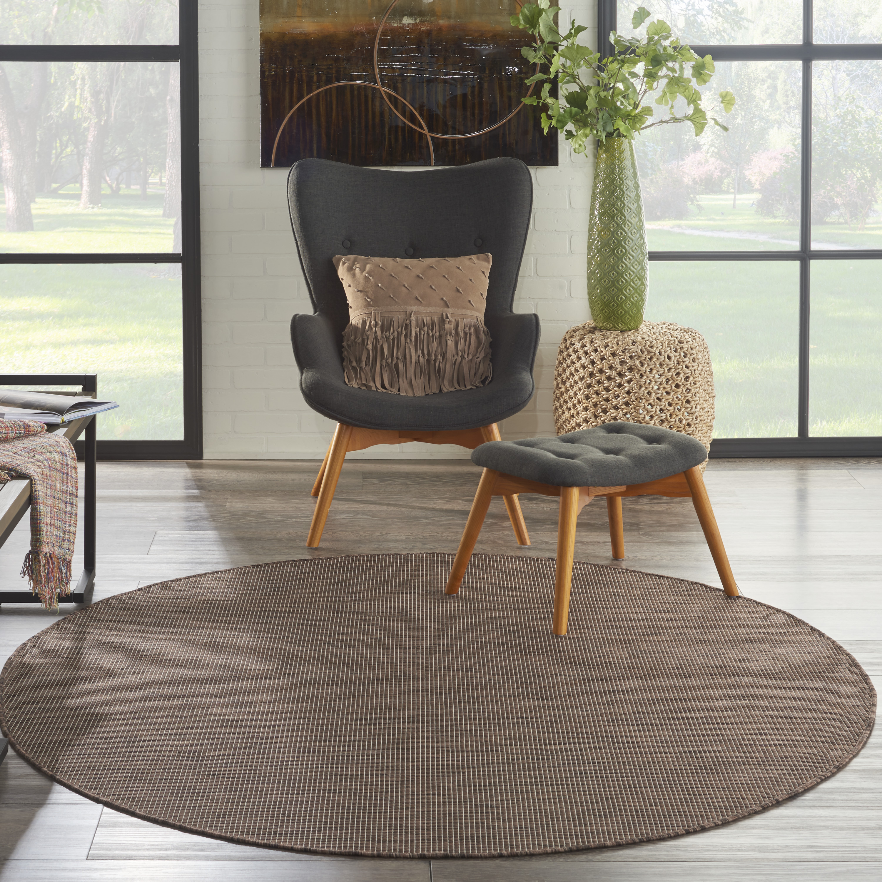 Nourison Positano 6' Round  Rug