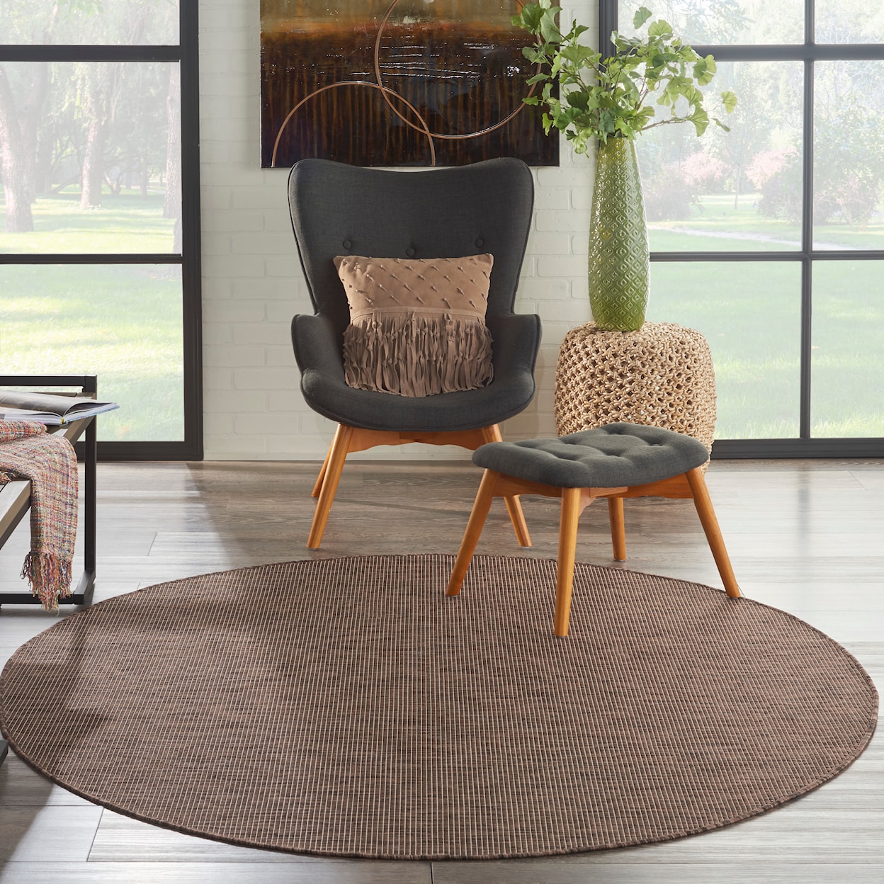 Nourison Positano 6' Round  Rug