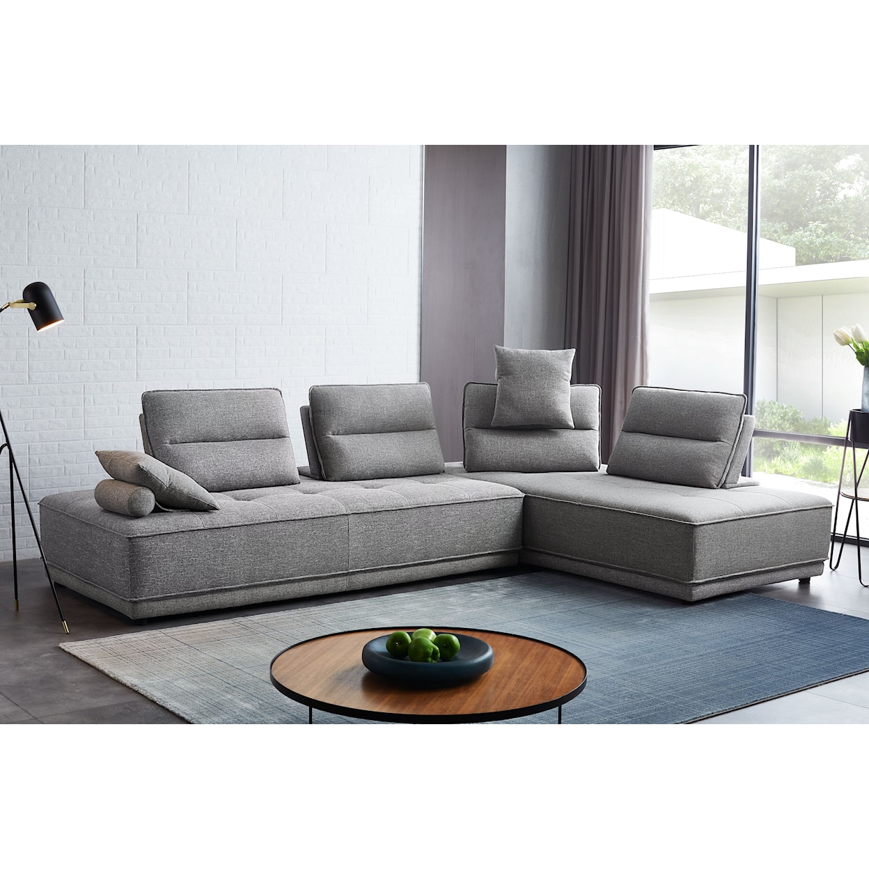 Diamond Sofa Furniture Slate Lounge Seating Platform