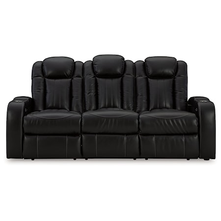 Pwr Rec Sofa With Adj Headrest