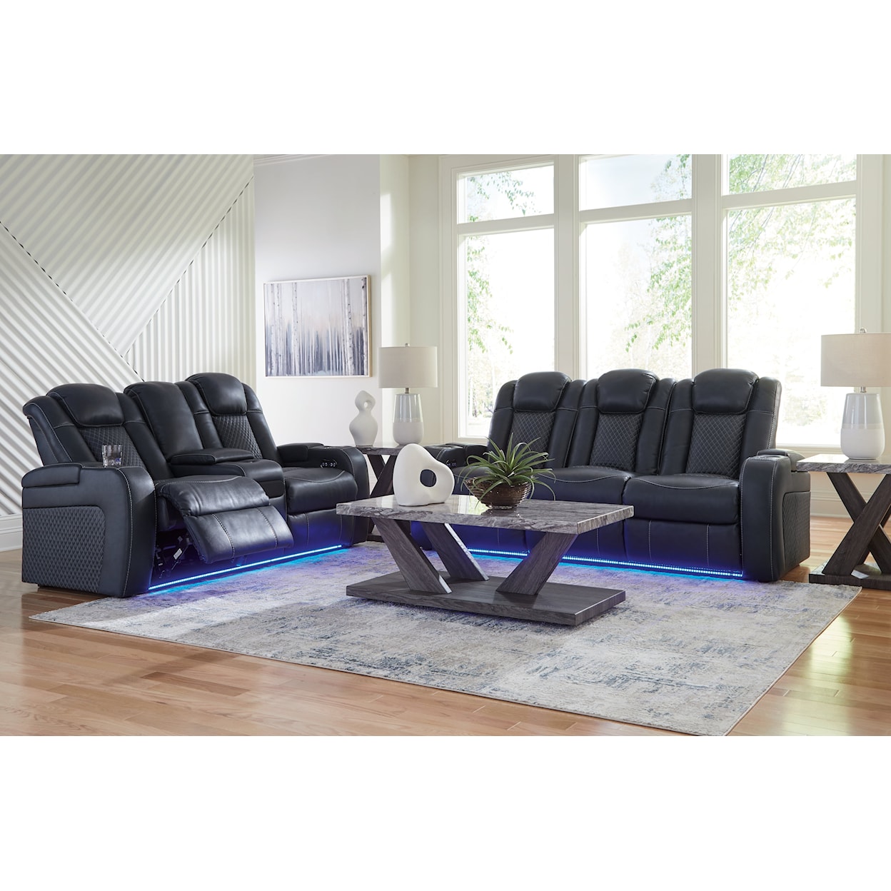 Signature Design by Ashley Furniture Fyne-Dyme Living Room Set