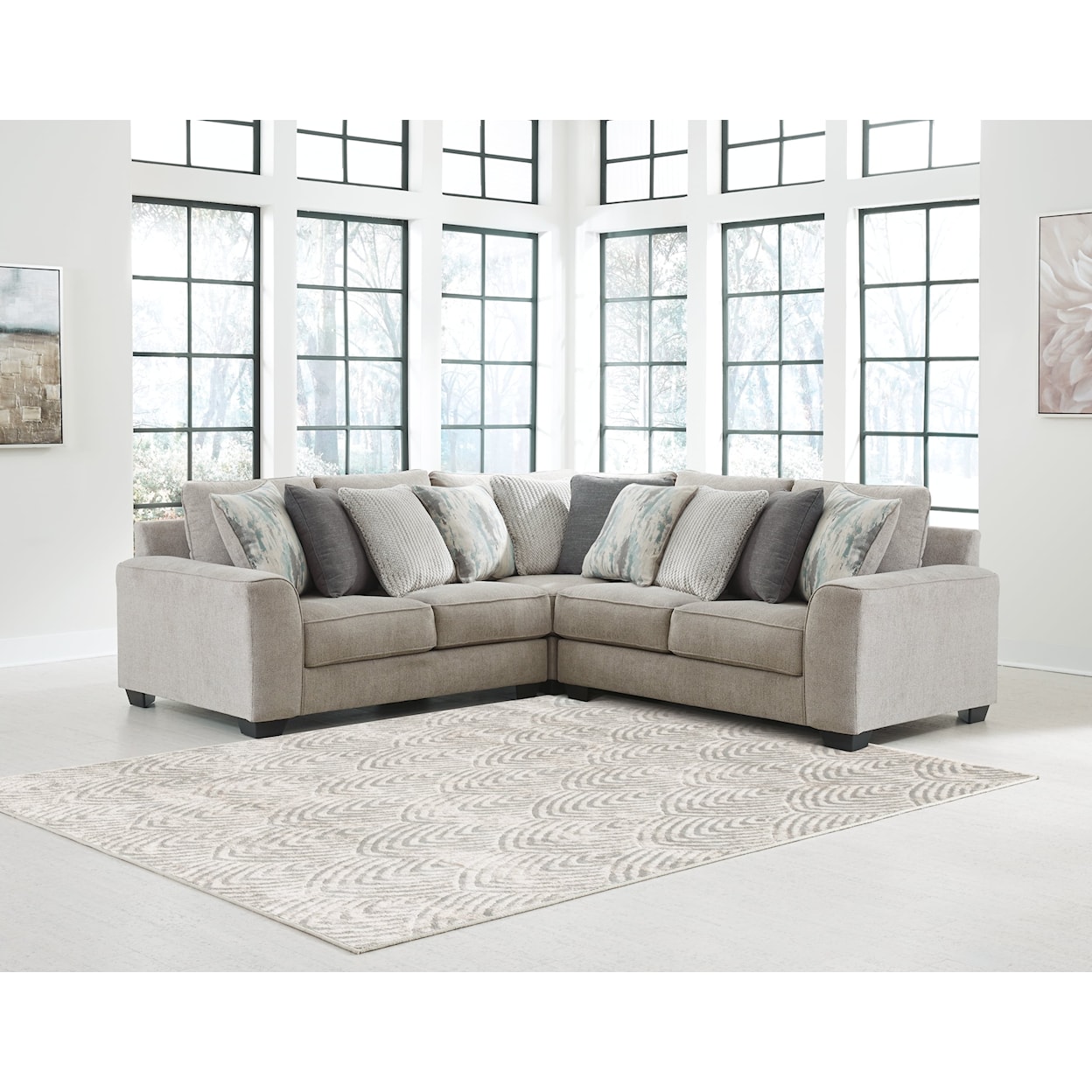 Benchcraft by Ashley Ardsley 3-Piece Sectional