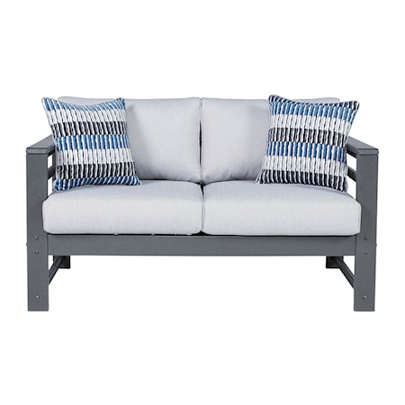 Outdoor Loveseat with Cushion