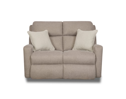 Contemporary Power Headrest Loveseat