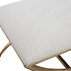 Uttermost Crossing Crossing Small White Bench