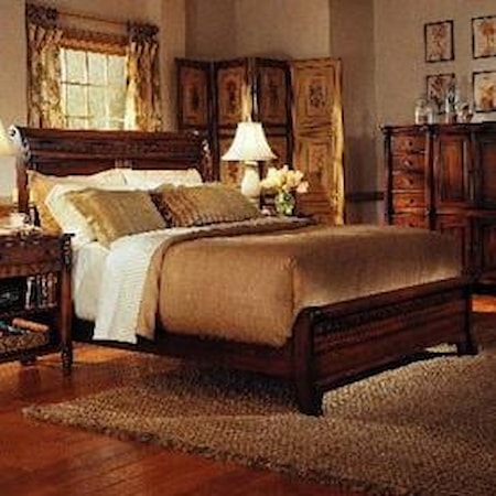 Queen Low Footboard Sleigh Bed