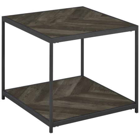 Beckley End Table Herringbone
