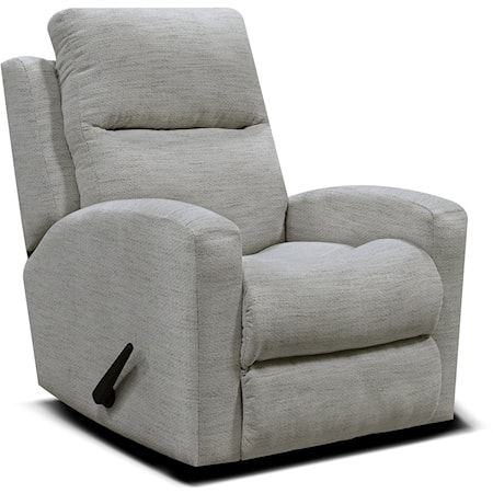 Casual Rocker Recliner with Track Arms